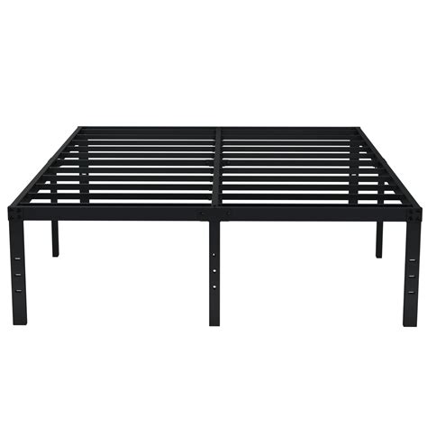 metal bed frame king no box spring|platform bed no box spring.